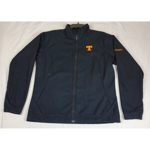 Columbia Womens L Black Tennessee Volunteers Soft Shell Jacket Full Zip